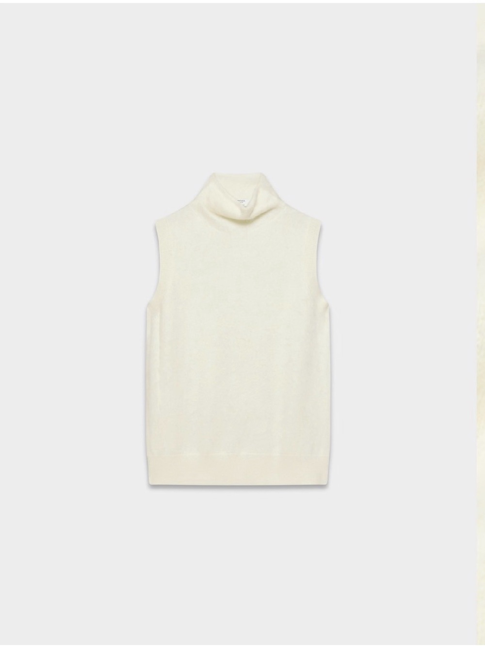 Brushed cashmere sweater vest